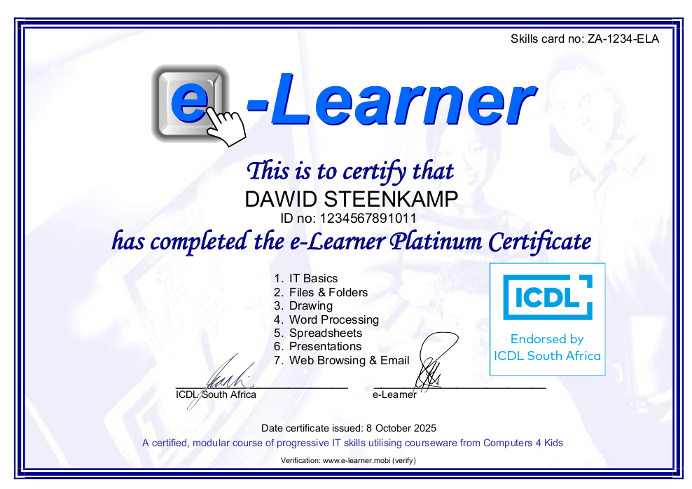 Zazele Certificate